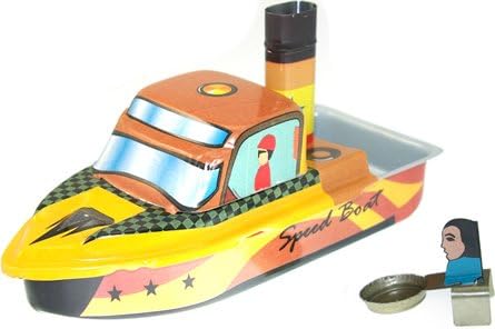 Pop Pop Speed Boat tin toy collectable
