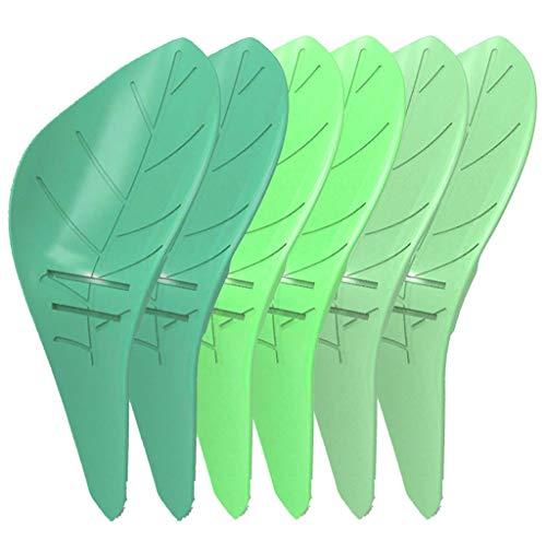 6PCS Watering Plant Funnel Leaflow Pot Irrigation Watering Drip Devices Plants Watering Devices Watering Funnels in 3 Different Green Colors for Indoor and Outdoor Planters House