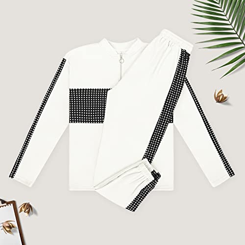 Kylasien Casual Outfits Long Pant Set Sweatsuits Lounge Workout Sets For Women Half-Zipper Matching Joggers 2 Piece Tracksuit #TOP4