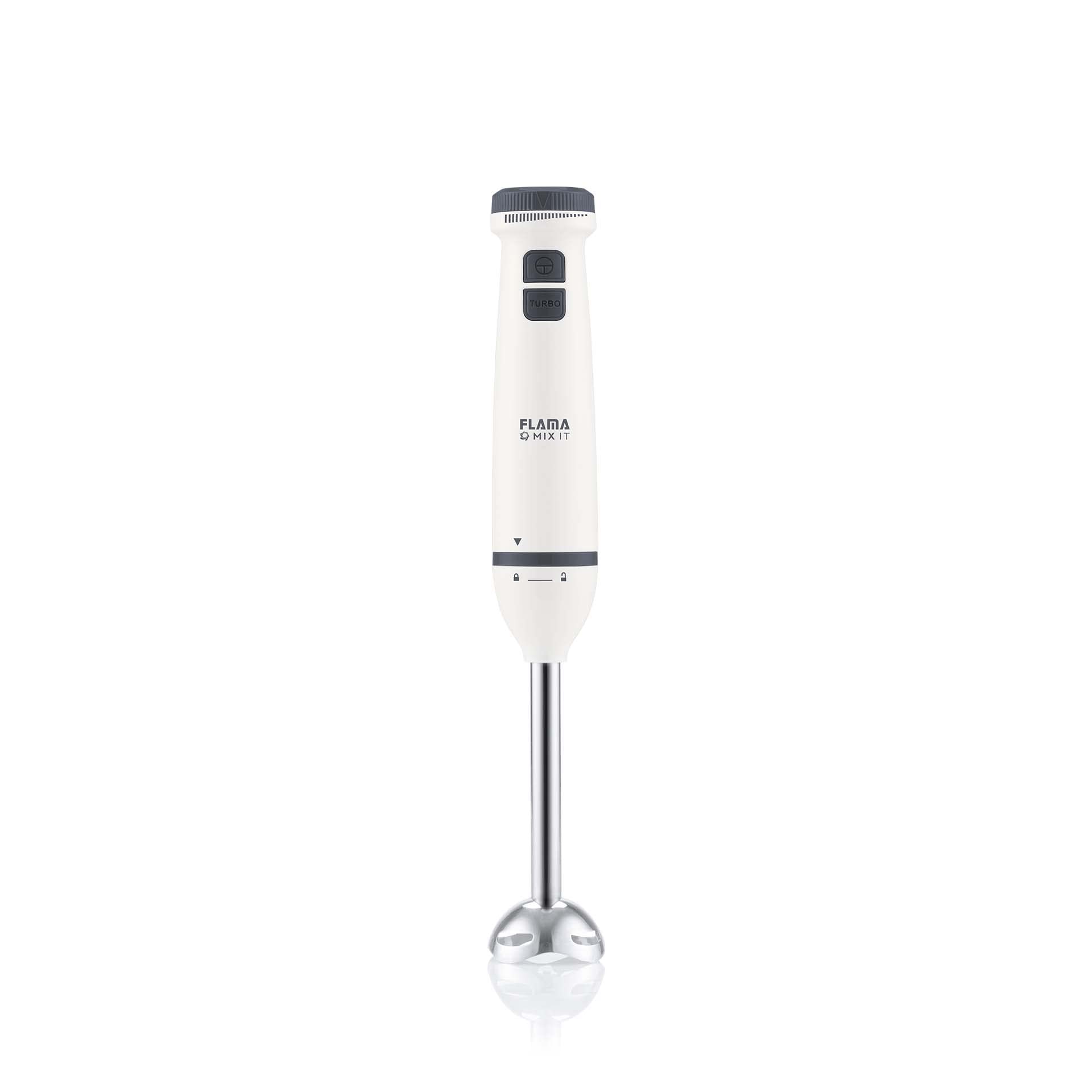 Flama Batidora de Mano 2041FL, 800W, 2 Velocidades, Pie Metálico Desmontable, Láminas de Alto Rendimiento de Acero Inoxidable