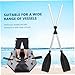 Kayaks and Paddles Kayak Paddle 2Pcs 126Cm Aluminum Alloy Detachable Adjustable Portable Canoe Paddle Thicken Lightweight Kayak Paddles 2 Pack for Inflatable Boat Oar