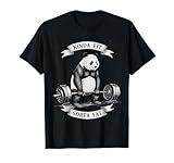 Powerlifting Fat Guy Shirt for Men Kinda Fit Sorta Fat Panda T-Shirt