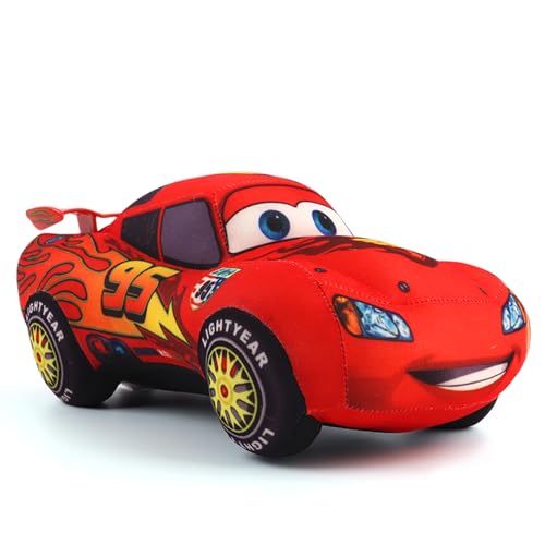 Forninc Peluche Coche MC-quee, Dibujos Animados, Niños, Regalos de Juguetes, 25cm