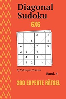 Paperback Diagonal Sudoku: 200 Experte Rätsel 6x6 band. 4 [German] Book