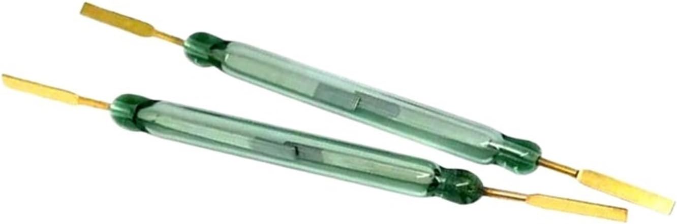 5PCS/Lot MKA50202 Tube 5 * 50MM Normally Open Type high-Power high-Current 5A 250W Sensor Magnetic Control Switch(5PCS-MKA50202-green)