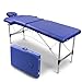 Mobiclinic, Camilla de Masaje Plegable, CA-01 Light, Mesa de Masaje, Reposacabezas, Aluminio y Polipiel, 2 cuerpos, Camilla Plegable Fisioterapia, Altura Regulable, 186x60 cm, Portátil, Azul