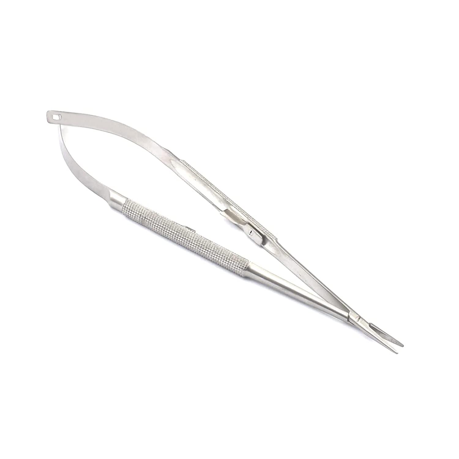 Premium O.R Grade Round CASTROVIEJO Micro Needle Holder 7" W/Lock (DDP Quality)