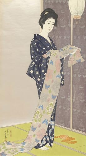 Tableaux peinture sur toile pour raviver un mur vide avec la jeune femme en kimono
