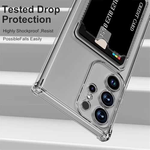 Coque Samsung S24 Ultra transparente avec porte-carte intégré