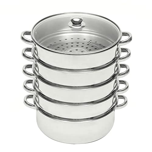 Donened Mantowarka 5-Piece Stainless Steel Steam Cooker