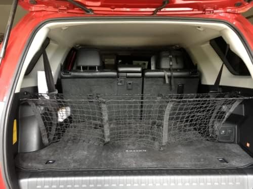 Miniatura 3 de Red de carga organizadora de maletero trasero para Toyota 4RUNNER (solo modelos de 3 filas) 2010-2023 – Red de carga estilo sobre para SUV –