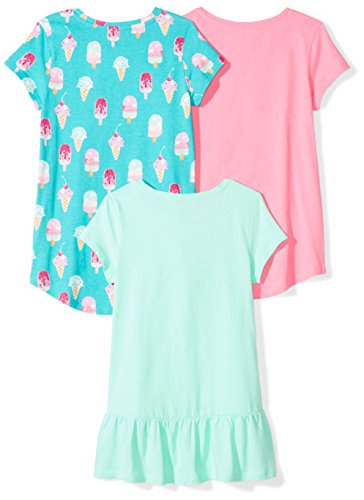 Image of Amazon Essentials Girls and Toddlers' Short-Sleeve and Sleeveless Tunic Tops (Previously Spotted Zebra)