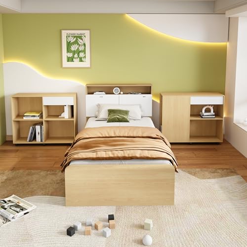 Design senza tempo in colore bianco e rovere chiaro: il set per la cameretta dei giovani è progettato in una combinazione senza tempo di colore bianco e rovere chiaro. Ciò conferisce alla stanza un'atmosfera amichevole e consente una facile integrazione in diversi stili interni.