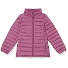 Amazon Essentials Girls and Toddlers' Lightweight Water-Resistant Packable Mock Puffer Jacket