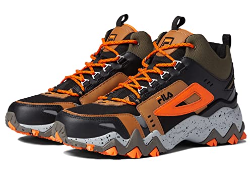 Fila Oakmont TR Mid Black/Major Brown/Vibrant Orange 7.5 D (M)