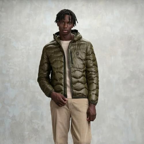 Blauer Para Hombre. 25WBLUC03074 PlumíFero Ondulado Wave Verde (Xl), Casual, PoliéSter - 3