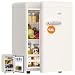LUMENOX Retro Mini Fridge, 72L Compact Refrigerator, 43dB Quiet Operation, Adjustable 7-Temp Control, with LED Light, for Bedroom, Office, Kitchen & RV (White)