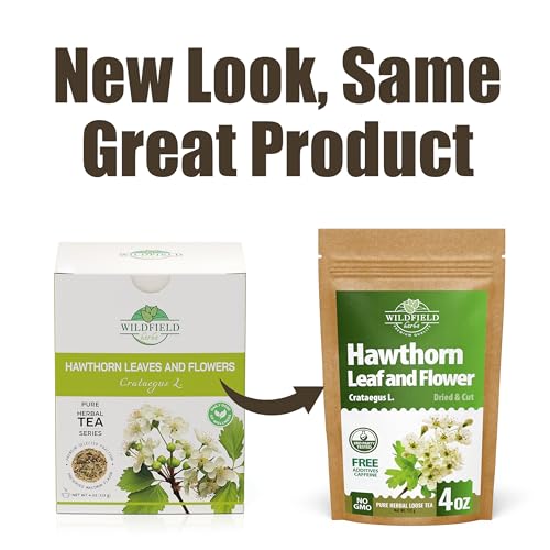 Image of 4 oz. Hawthorn Tea Hawthorne Leaf Flower Herbal Tea (Crataegus) - 113g Hawthorn Leaves & Flower Herb Espino Blanco Hojas