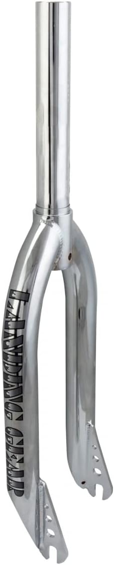 SE Bikes BMX Landing Gear Chrome Chromoly Replacement Fork Cr-Mo Steerer Tube Thread Threadless Caliper Brake Mount (20in Tire, 1-1/8in Threadless)