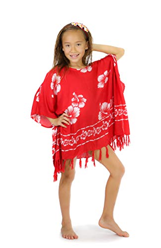 Girls Swimsuit Cover Up Beach Poncho Kaftan
