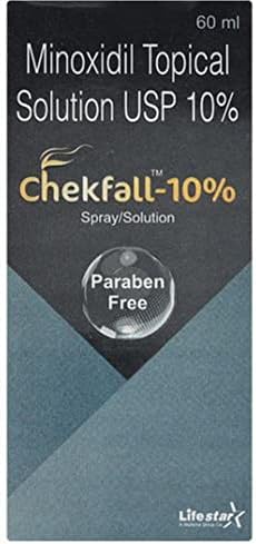 Chekfall-10% - Bottle of 60 ml Solution with Minoxidil