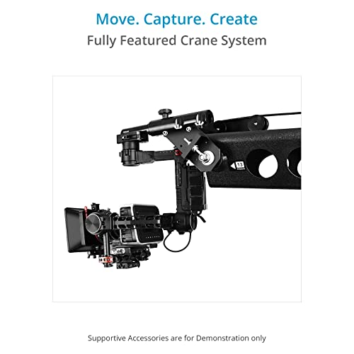 Proaim Wave-9 40Ft Heavy-Duty Jib Crane Base Package W Stand & Big Dolly For 3-Axis Gimbal & Film & Broadcasting Camera. Precise Jerk-Free Moves, Use In Variable Length. Robust & Sturdy (P-W9P40-Base) #TOP1