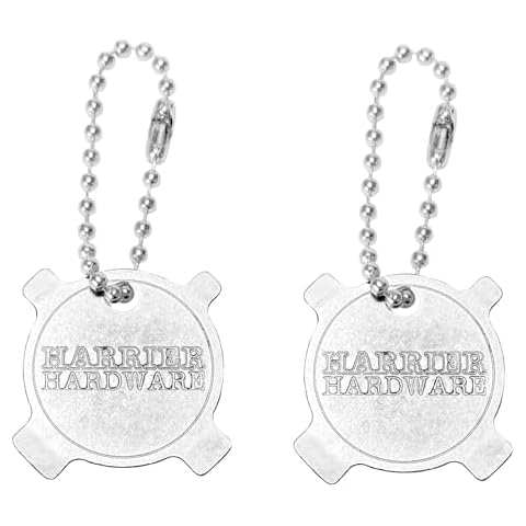 Harrier Hardware 4-Way Keychain Slotted Flat Head Screw Driver, 2-Pack Cover