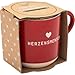 GRUSS & CO Taza de café espresso con grabado de corazón Imagen de GRUSS & CO Taza de café espresso con grabado de corazón