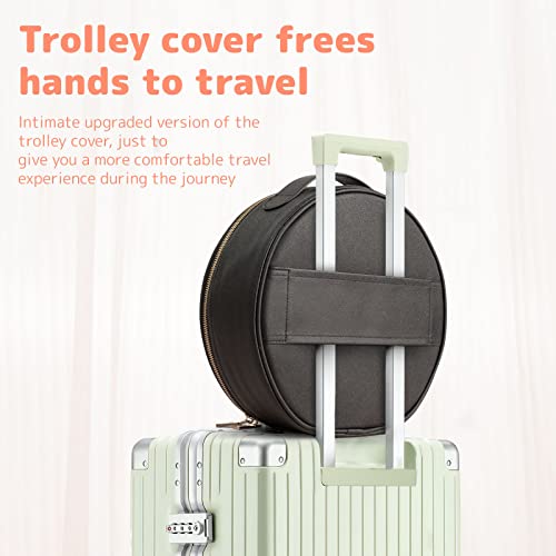 Lovloven Round Cosmetic Train Case With Lighted Mirror 3 Color Scenarios Travel Makeup Organizer With Adjustable Dividers Cosmetic Bag Storage Gift For Women, Makeup Accessories & Tools Case Black #TOP5