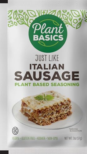 Plant Basics - Plant Based Seasoning, Just Like Italian Sausage, 2 ounce, Vegan, Gluten Free, Kosher, Non-GMO