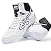 BIAJIAZHUA Boxing Shoes for Men/Women,Fashion Wrestling Shoes Soft Lightweight Breathable Comfortable Non-Slip,Boxing Boots Waterproof Wear-Resistant(Color:White,Size:8.5)