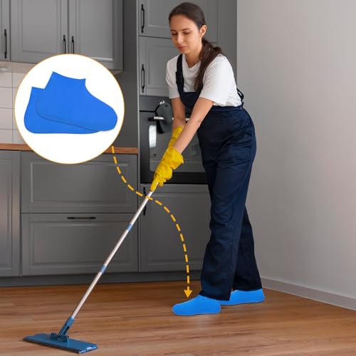 oruola 3 Paar Gummiüberzieher Schuhe,Silikon Überzieher Schuhe,Rutschfest Regen Schuhüberzieher,Rutschfeste Schuhüberzüge für Regen,Schneetag,Schlammige Straßen,Einheitsgröße (Größe: 38-46)