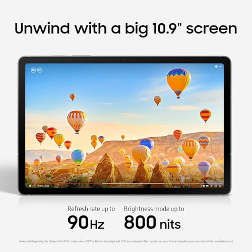 Image of Samsung Galaxy Tab S10 FE 10.9 inch Tablet, 128GB, Silver + 13-Month Axiom Care