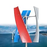 【TURBINA EÓLICA VERTICAL】Las palas de la turbina eólica incorporan fibras de nailon reforzadas, lo que les confiere mayor resistencia y capacidad antiviento. Su diseño aerodinámico y estructural optimizado permite un alto aprovechamiento de la energía eólica. La turbina puede arrancar con una brisa y adaptarse al viento 360°, sin necesidad de sistemas de orientación.