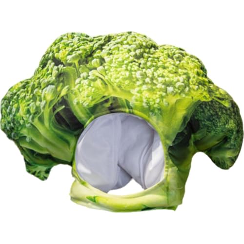 Ymxygz Chapeau en Forme De Brocoli en Peluche, Nouveauté, Chapeau en Peluche, Accessoires De Costume pour Déguisement De Légumes, pour Fête d'anniversaire d'halloween