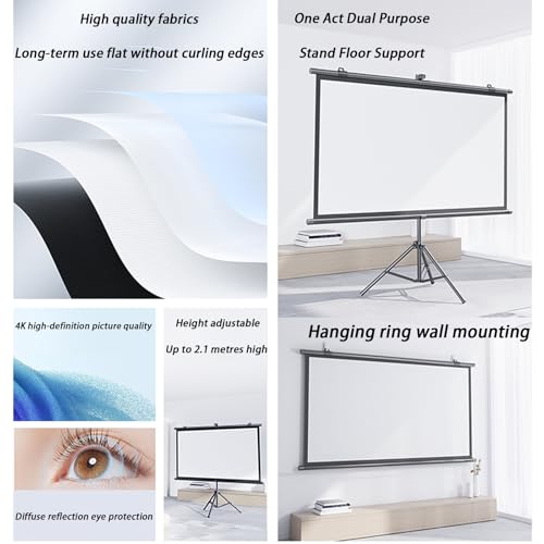 Pantalla portátil para proyector con soporte 60" 4:3 miniatura 3