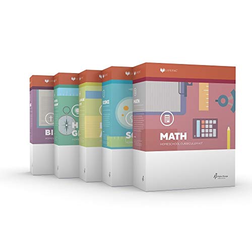 LIFEPAC 4th Grade 5-Subject Complete Boxed Set - Bible-Based Mast...