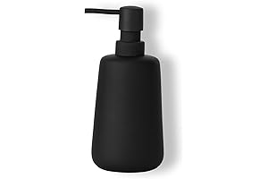 Matte Black Ceramic Soap Dispenser: Indulge in Style & Functionality