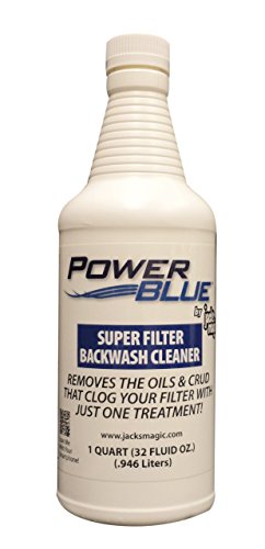 Jacks Magic Power Filter Backwash Cleaner For Sand Filters 32 Oz Blue