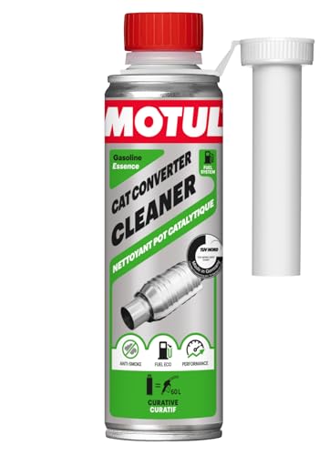Motul - Detergente per Catalizzatore - Additivo Preventivo per Motori a Benzina - Riduzione dei Consumi e delle Emissioni - Ideale Prima della Revisione - Cat Converter Cleaner - 300 ml