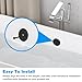 Single Hole Bathtub Overflow Drain Cover for Standard Bath Tub Drains,3-1/8