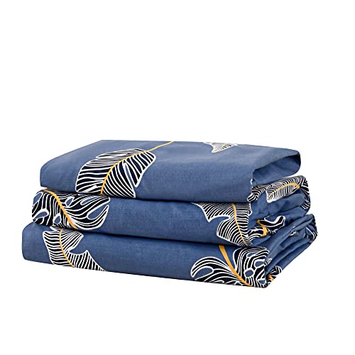 Hoobuy Soft Microfiber Printed Bed Sheets Set,All Seasons Bedding 3-Piece,Includes Floral Patterned Flat Sheet,Fitted Sheet With Elastic Deep Pocket&Pillowcase thumb #5