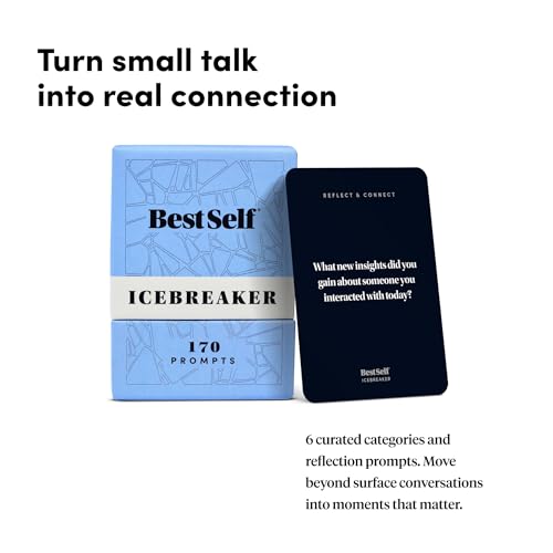 BestSelf Icebreaker Card Deck – 170 Conversation Cards for Meaningful Conversations | Ice Breaker Game for Friends, Family, Couples | Perfect Playing Cards for Date Nights & Team Building Activities - Thumbnail 5