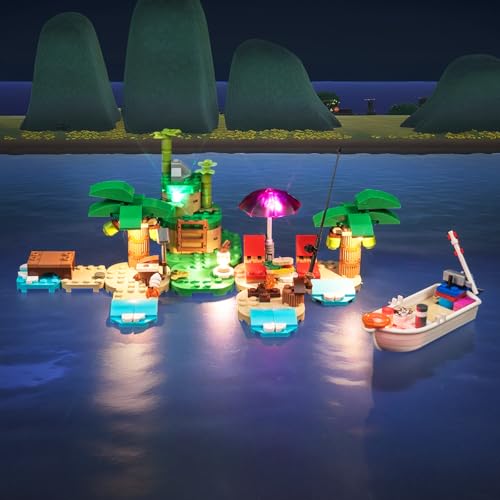 BrickBling LED Light Kit Compatible with Lego Animal Crossing Kapp’n’s Island Boat Tour, Creative Lighting Compatible with Lego 77048-No Model