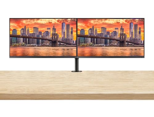 Image of Asus ProArt PA329CRV 32-inch 2160P 4K UHD Professional Monitor, 2-Pack Bundle with USB-C 96W PD, Daisy Chain DisplayPort, HDMI, USB Hub, Integrated Speakers and Desk Mount Dual Monitor Stand