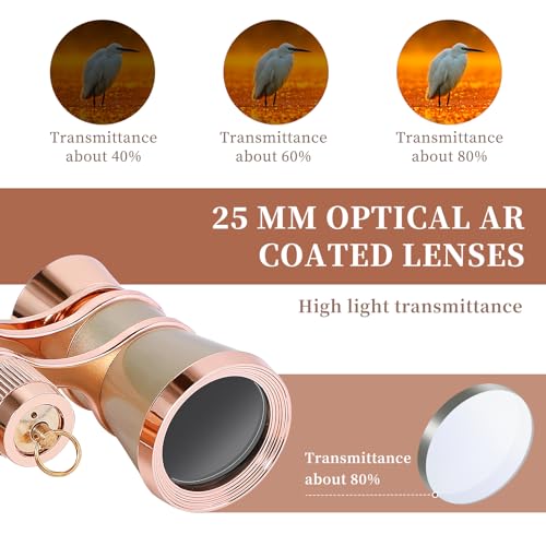 Binoculares Opera Glasses 3X25 Mini con Cadena miniatura 4