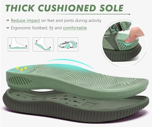 Image of KuaiLu Womens Orthopedic Walking Sandals with Arch Support Recovery Cushion