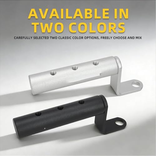 Soporte de manillar extensible de moto para montaje estable de espejo 4