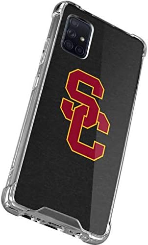 Skinit Clear Phone Case Compatible with Galaxy A71 5G - Officially Licensed University of Southern California USC Dark Grey Logo Design
