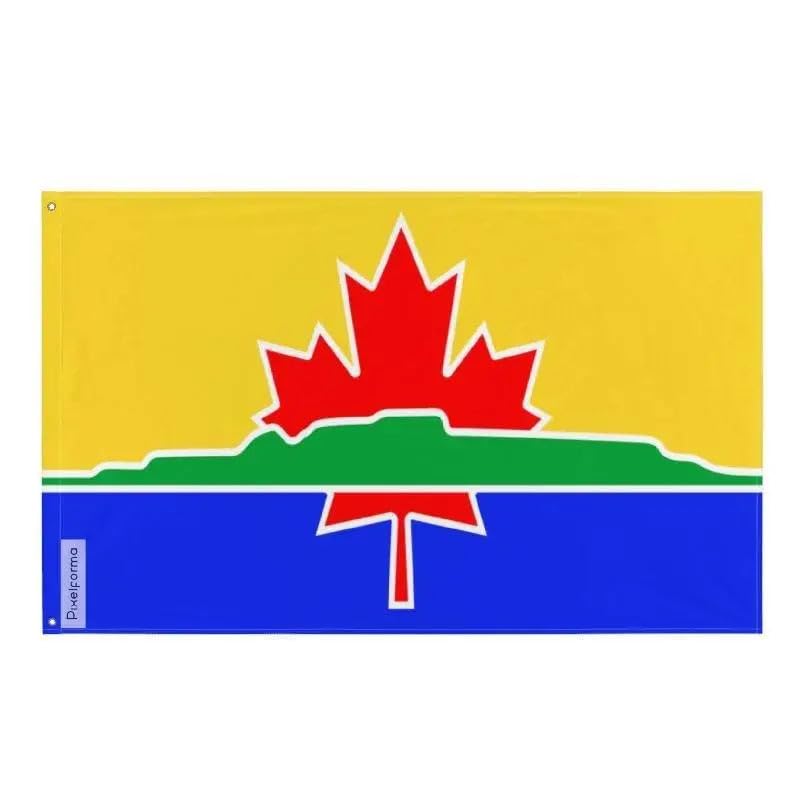 Drapeau Thunder Bay Pixelforma en polyester résistant toutes tailles avec 10 œillets